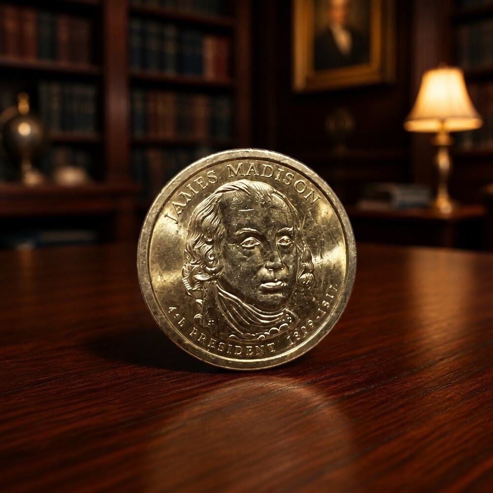 James Madison 1 Dollar Coin 1809-1817